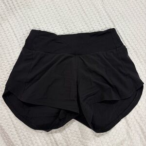 Black Lululemon Speed Up Shorts